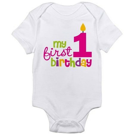 Newborn Baby 1st Birthday Bodysuit - Walmart.com