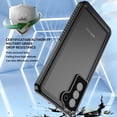 thumbnail image 5 of SaniMore for Samsung Galaxy S23 Plus IP68 Waterproof Case Built-in Screen Protector, Rugged PC Transparent [Not Yellowing Technology] Dustproof Heavy Duty Protective for Samsung S23 Plus, Black, 5 of 8