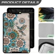 thumbnail image 5 of XYZCANDO Hummingbird RV Door Window Shade Bohemian Flower RV Window Shade with Hook and Loop Camper Decor Foldable RV Black Out Curtains for Camper Windows Universal RV Window Cover Green, 5 of 7