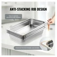 thumbnail image 4 of Hotel Pans 4 Pack Full Size, Stainless Steel Steam Pan with Lid, 4 Inch Deep - Commercial Food Storage, Catering & Restaurant Use, 4 of 9