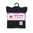 thumbnail image 2 of Hanes Ultimate Women's Crew Socks Pack, Cushioned, 8-Pairs Black 5-9, 2 of 2