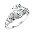 thumbnail image 3 of 1.15 Carat Moissanite Diamond E Color VS1 Clarity Brilliant Cut 925 Sterling Silver Art Deco Valentines Day Gifts Ring, 3 of 3