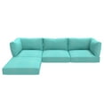 thumbnail image 5 of Covers & All Sunbrella Sectional Sofa Cushions 5″ Thick, Foam Seat & Polyfill Back UV Proof Couch, 5 of 7