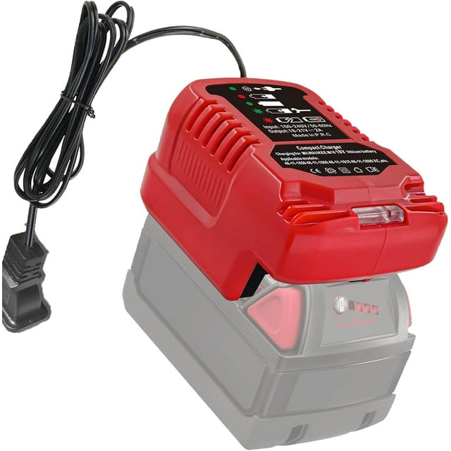 Portátil Mini Charger para Mil*wau*kee M18 18V Batería de Iones de Litio 48-59-1812 48-11-2420 48-11-1815 48-11-1840 48-11-1841 48-11-1850 (Solo para 18V)