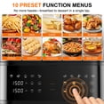 thumbnail image 5 of HoninJoy 13 QT Stack Double Basket Air Fryer, Space Saving Design, 10-in1 Air Fryer, Roast, Bake & More, Easy to Clean, Dishwasher Safe Parts, 5 of 10