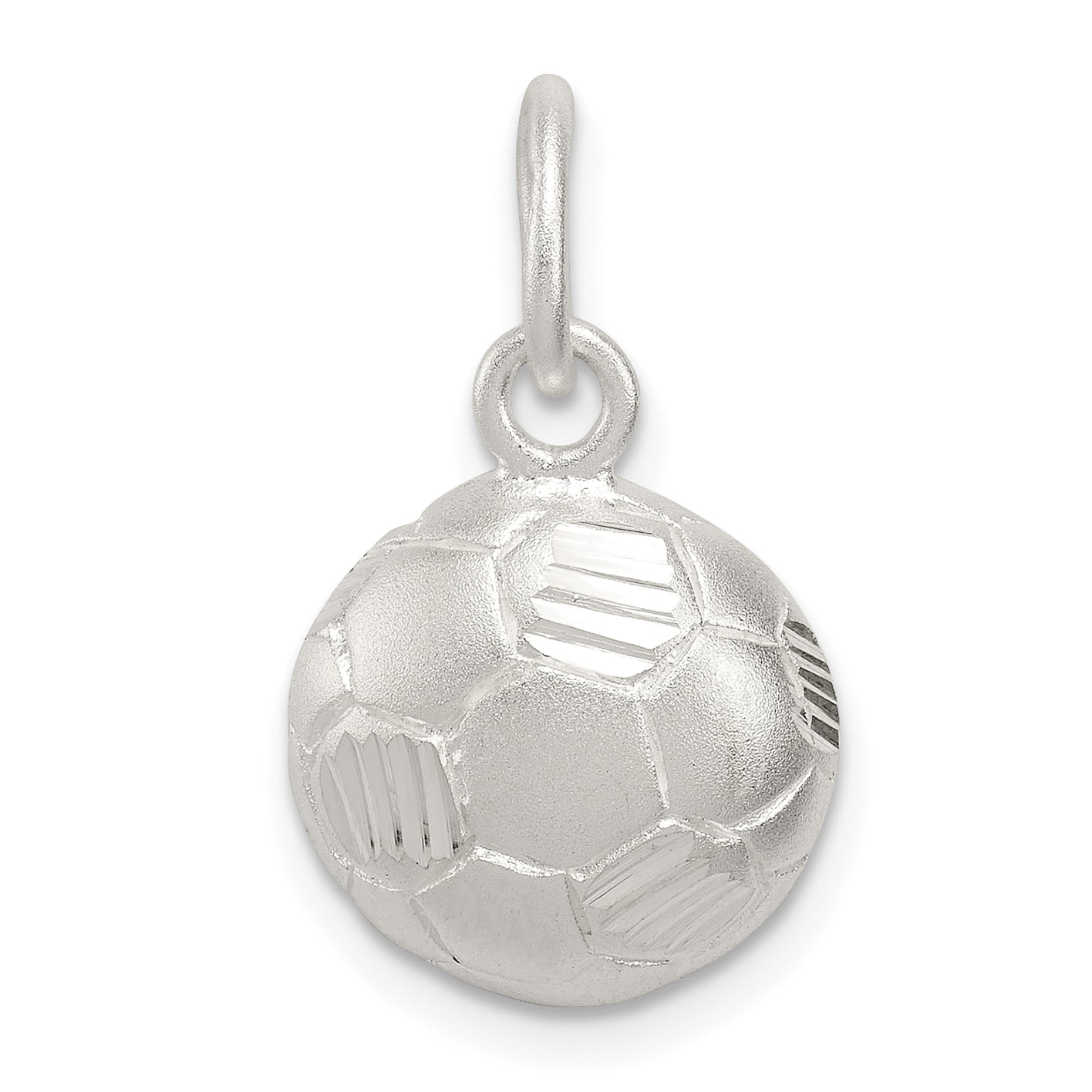 Goldia Sterling Silver Soccer Player Charm