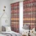 thumbnail image 5 of Blackout Kids Curtains,Boho Red Multicolored Ethnic Pattern Childrens Insulated Curtains Set Of 2,Bedroom Essentials,Toddler Room Decor 52x84in(132x213cm), 5 of 5