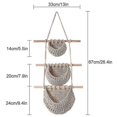thumbnail image 2 of Cesta de frutas colgante de 3 niveles sobre la hamaca tejida a mano de la fruta del diseño del organizador de la puerta para, 2 of 3