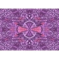 thumbnail image 1 of Ahgly Company Machine Washable Indoor Rectangle Transitional Dark Magenta Purple Area Rugs, 5' x 7', 1 of 7