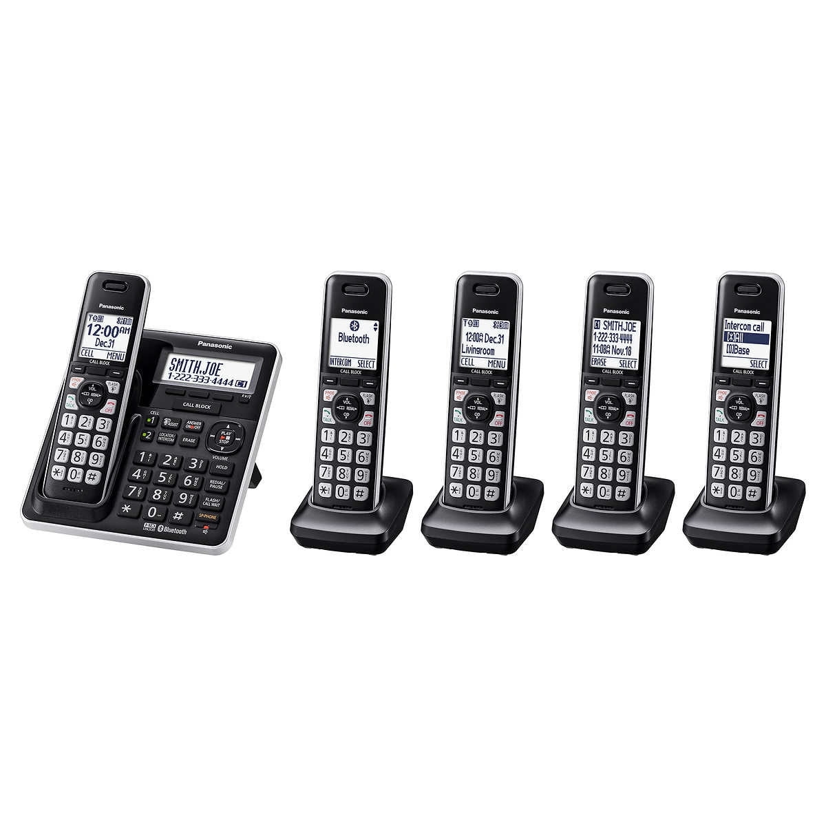 Panasonic KXTG985 DECT 6.0 Bluetooth 5handset Phone Bundle
