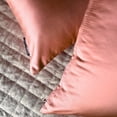 thumbnail image 6 of The HomeCentric Decorative Lumbar Pillow Cover Pink Pack Of 2, 12"x24" (30x60 cm) Satin Solid Oblong Pillow Cover, Modern Cushion Cover Style - Dusty Pink Slub Satin, 6 of 14