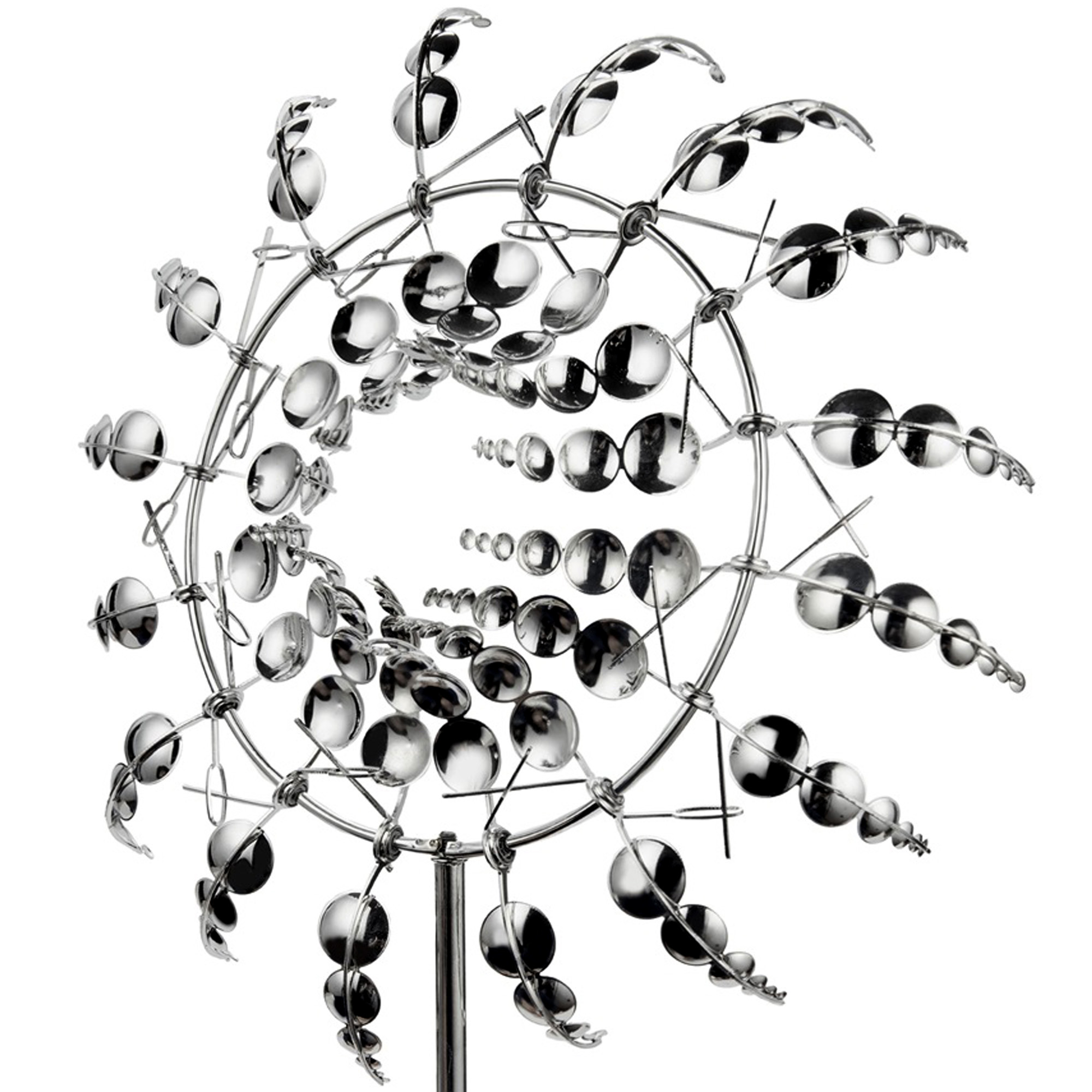 Wind Spinner Unique Metal Windmill Magical Outdoor 3D Wind Power Wind