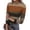 #_001Earthy Yellow, variant on ASDFVBKG Women's Mock Turtleneck Long Sleeve T-Shirts Comfy Base Layer Shirts Checkered Striped Print Tunic Fashion Top Casual Slim Fit Vacation Outfits Clothes Black S