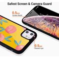 thumbnail image 2 of Idocolors Étui Mignonnes pour iPhone 11 Pro, Étui de Protection Arrière Rigide en TPU&Aluminium Flexible Antichoc, Étui Imprimée Orange pour iPhone 11 Pro, 2 of 6