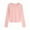 Pink-02, variant on STETMN Women's Fall Long Sleeve Shirts Casual Round Neck Crop Tops Soft Thermal Layer Tee