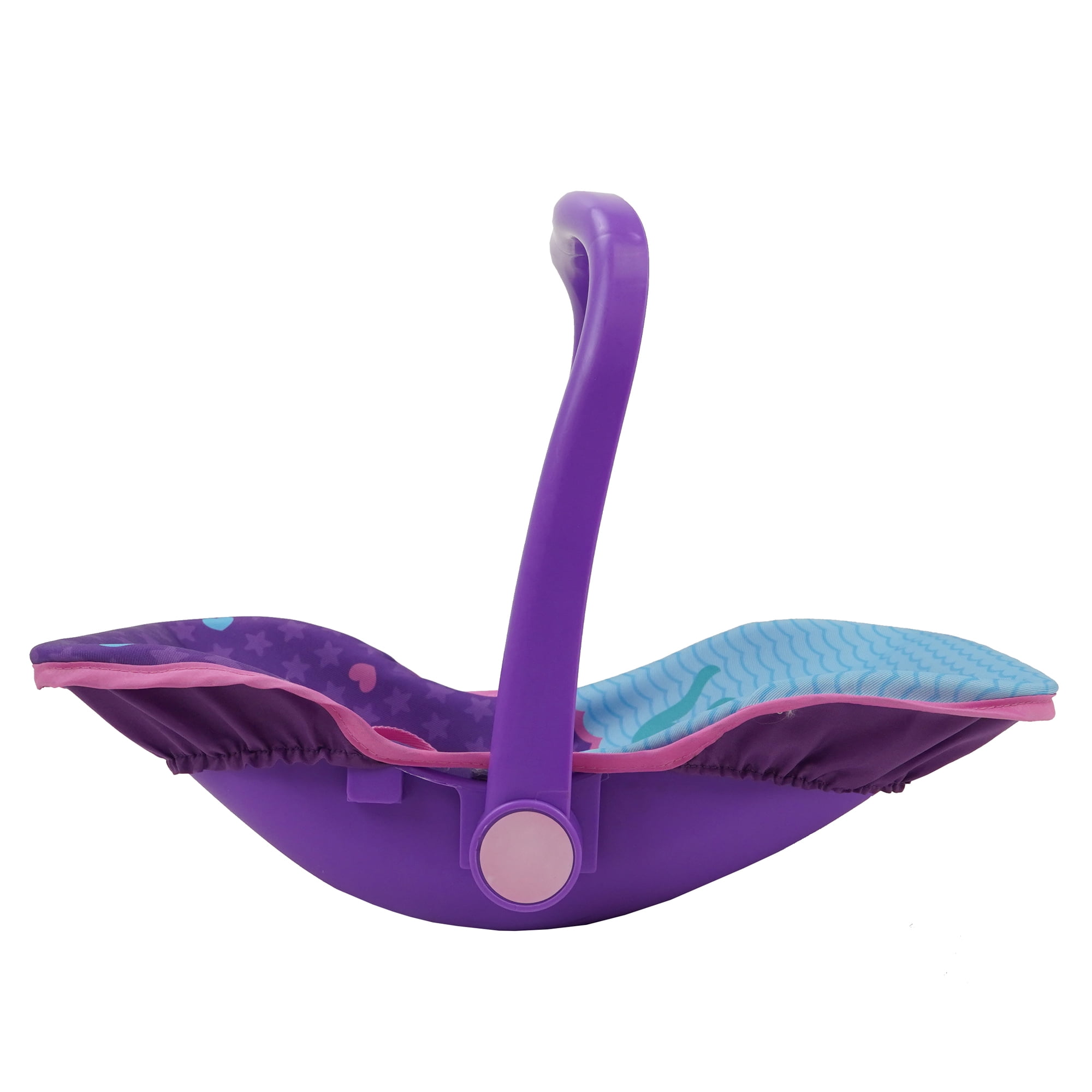 509: Mermaid Doll Car Seat - Kids Pretend Play, Converts Into a Feeding Chair, Ages 3+