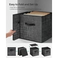 thumbnail image 2 of 8 Pack Storage Cubes 13-Inch Non-Woven Fabric Bins with Double Handles Closet Organizers for Shelves Ink Black, 2 of 6