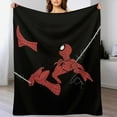 thumbnail image 5 of Spider-Man Throw Blanket Cute Flannel Anime for Girls Boys Men Women, 5 of 7