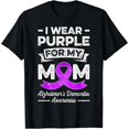 thumbnail image 1 of Camiseta de Mujer para Concienciar sobre el Alzheimer: 'Uso Púrpura por Mi Mamá' - Estilo Divertido y Único, 1 of 7