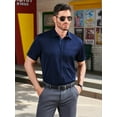 thumbnail image 6 of sogami Stretch Short Sleeve Dress Shirt Solid Business Shirts for Men, 6 of 7