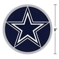 thumbnail image 3 of Amscan Dallas Cowboys NFL Paper Party Plates – 9" | 24 Count, 3 of 3