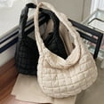 thumbnail image 2 of GASTROPOD Puffy Tote Bag,Spacious Puffer Purse,Ergonomic Puffy Bag,White, 2 of 4