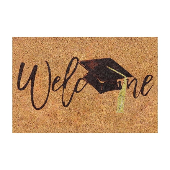 Leojiow 2026 Graduation Season Theme Doormat For Gift Decorative Door Mat Bathroom Welcome Mat Door Mat Floor Mat Party Decoration 40X60Cm Graduation Decorations