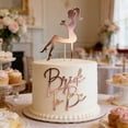 thumbnail image 3 of Decorland Bride To Be Cake Topper Acrylic Glitter Cake For Bridal Shower Engagement Party, 3 of 5