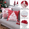 thumbnail image 5 of Christmas Throw Pillow Cover, 4 Pcs Throw Pillow Case Cotton Linen Vintage Cushion Cover, 5 of 8