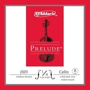 D'Addario Prelude Cello Single String | A String | 1/4 Scale | Medium Tension