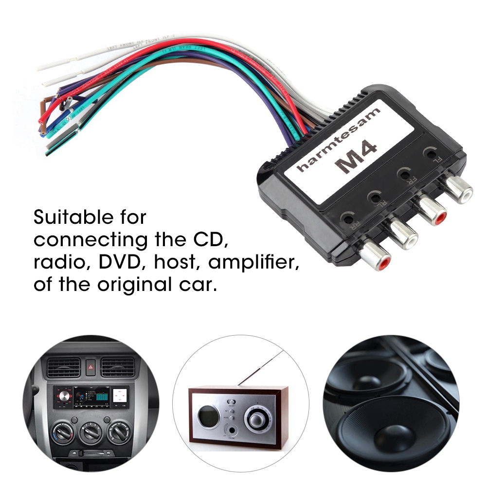 Garosa Car Stereo Subwoofer 4 Channel 