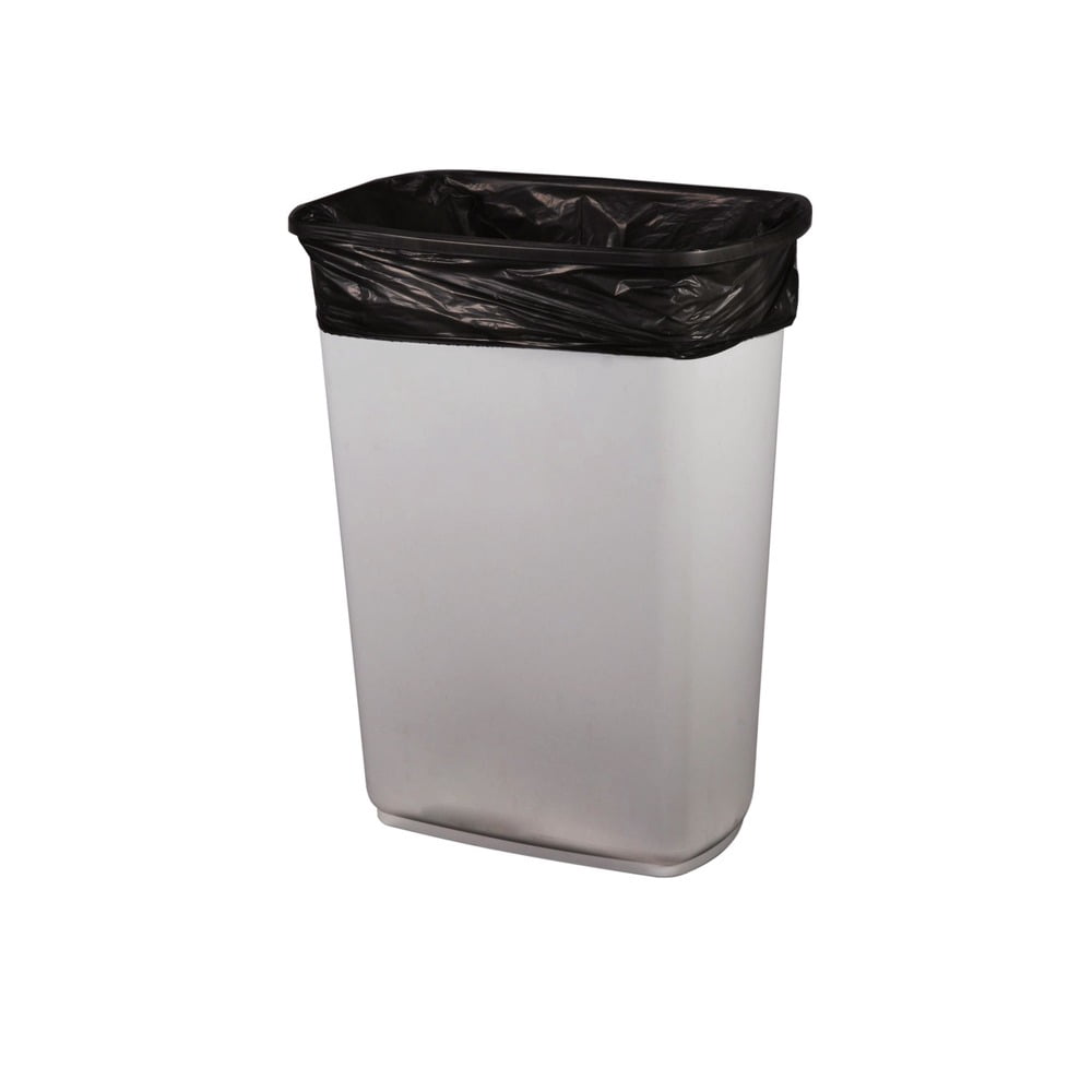 Heritage Repro Liners 45 Gallon Industrial Trash Bag 40" x 46" Low Density 1.2 mil Black 100