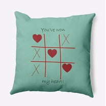 20" x 20" Simply Daisy You've Won My Heart Polyester Indoor/Outdoor Pillow, Spring Green Qty 1
