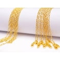 thumbnail image 3 of 1PCS 16-30inch 18KGF Gold Figaro Chain Necklace Accessorie Jewelry Necklace, 3 of 5