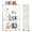 White, variant on Fenbeli Storage Shelves,5-Tier Foldable Metal Wire Storage Shelf with Wheels, Heavy Duty Organizer Rack for Garage, Kitchen, Closet, Black