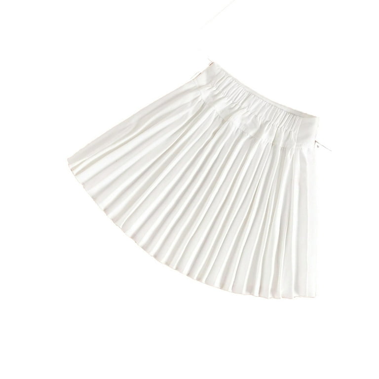 White pleated 2025 skirt toddler