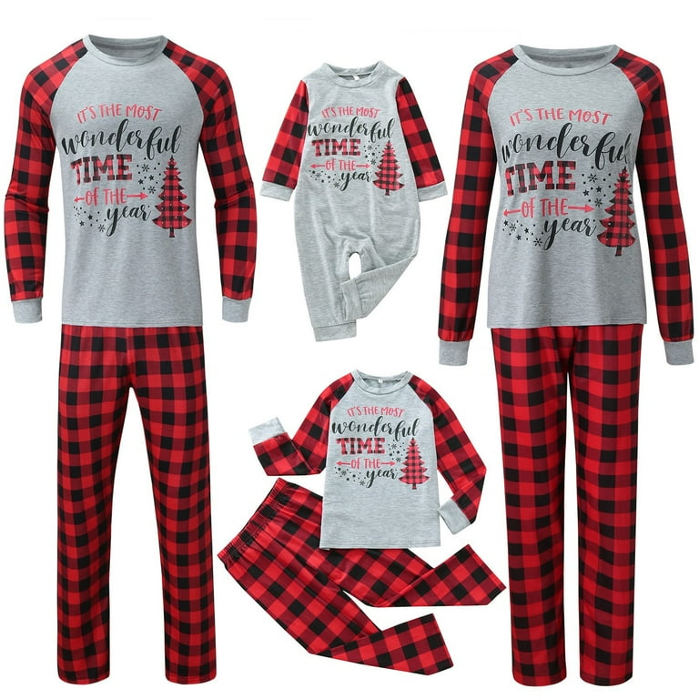 Baqcunre Christmas Pajamas Parent Child Man Dad Outfit Merry