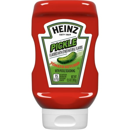 Pack Of 2 Heinz Pickle Flavored Tomato Ketchup - 13.5 oz (Packaging May Vary)