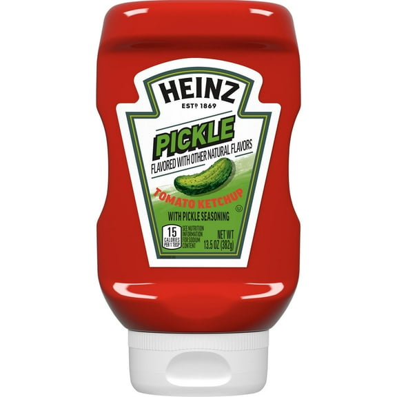Pack Of 2 Heinz Pickle Flavored Tomato Ketchup - 13.5 oz (Packaging May Vary)