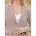 thumbnail image 4 of DARING DIVA Women's 2 Pcs Skirt Suit Business Work Blazers and Pencil Skirts S Pink, 4 of 6