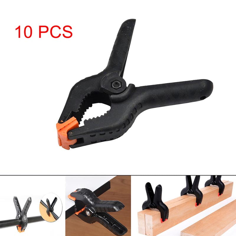 10PCS/Pack Plastic Nylon Spring Clamps Plastic Wood Pliers Woodworking Tool 2" 