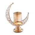 thumbnail image 3 of Portavelas de pilar Soledad Decoración de mesa de boda metal dorado, 3 of 10