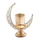 thumbnail image 3 of Candelabros de pilar, candelabros en forma, centros de mesa, decoración de mesa de boda de Metal, candelabros de decoración para el hogar y el dormito Dorado Macarena Candelero, 3 of 8