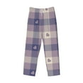 thumbnail image 4 of Balery Men'S Heart Check Plaid Pants,Sleepwear Pants,Pajama Pants,Pj Bottoms Drawstring And Pockets-Small, 4 of 9