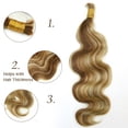 thumbnail image 6 of Eayon Body Wave Bulk Human Hair For Braiding Blend #27/30/613 18 inch 300g 100% Unprocessed Virgin Human Braiding Hair for Boho Braids, 6 of 6