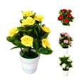 thumbnail image 1 of SPRING PARK Artificial Fake Rose Flowers with Pot for Home Garden Party Wedding Decoration, 1 of 6