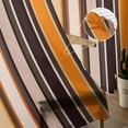 thumbnail image 5 of Colorful Stripes Sheer Curtains 84 Inches Long 2 Panels Set, Window Sheer Curtains for Living Room/Bedroom, Rustic Rainbow Autumn Vertical Striped Light Filtering Rod Pocket Curtain 52'' x 84'' x 2, 5 of 7