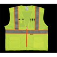 thumbnail image 1 of 2W  Class 2 Mesh And Solid, Ansi Vest - Lime, XX-Large, 1 of 1