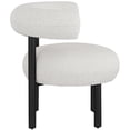 thumbnail image 4 of Meridian Furniture Bordeaux Cream Boucle Fabric Accent Chair, 4 of 32