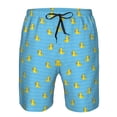 thumbnail image 3 of Honeii's Duck Swimming Print Men's Casual Shorts with Drawstring，Swim Trunks Quick Dry Beach Shorts, 3 of 5
